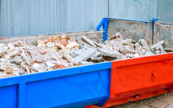 gdzie może stać kontener na gruz